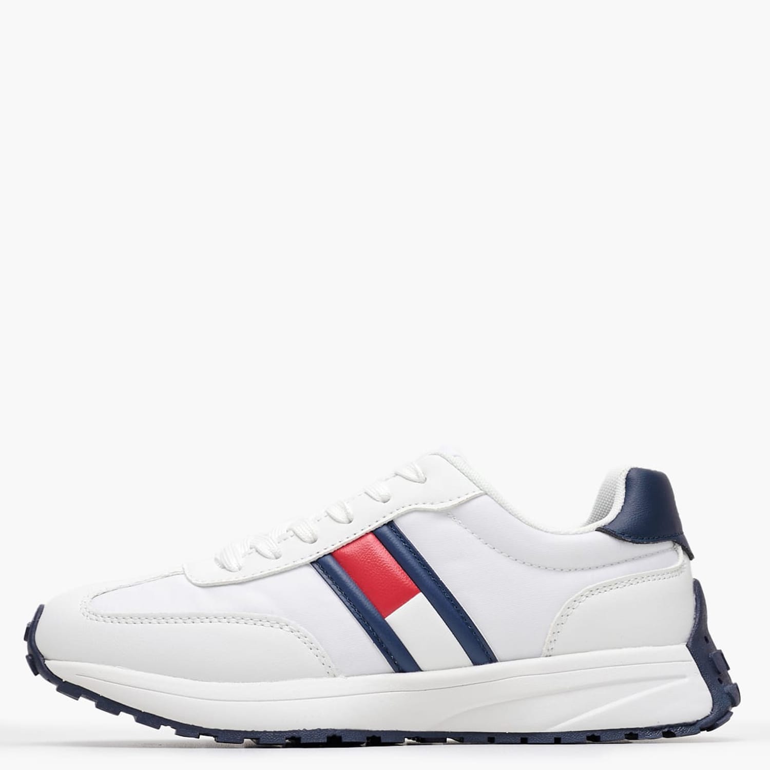 Παιδικά Παπούτσια Casual Flag.Up Άσπρο ECOleather-Ύφασμα Tommy Hilfiger