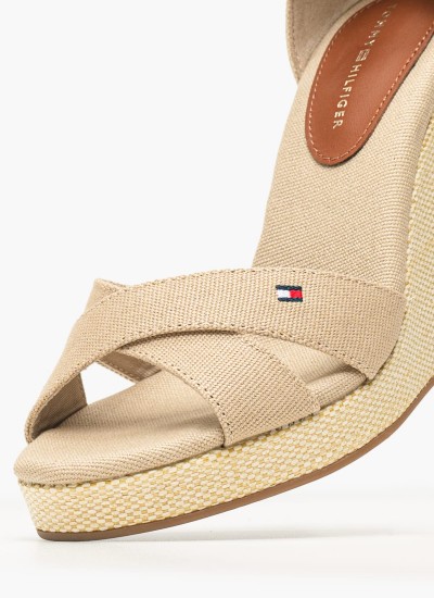Γυναικείες Πλατφόρμες Χαμηλές 22305 Χρυσό ECOleather Tamaris