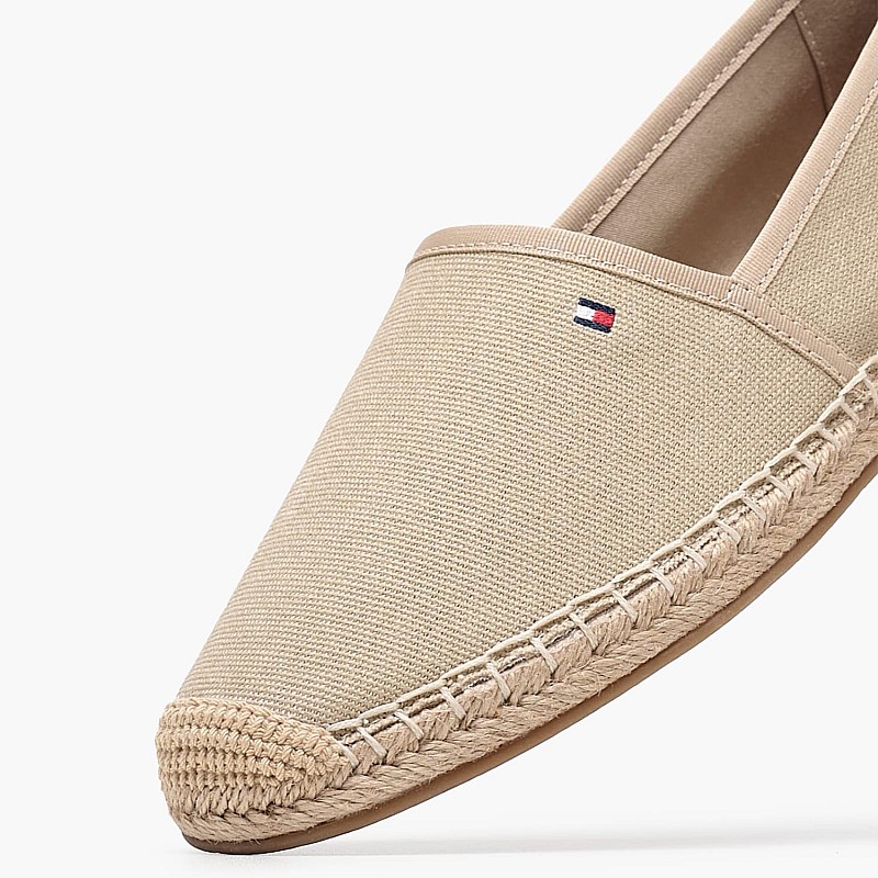 Γυναικείες Εσπαντρίγιες Flg.Canvas Μπεζ Ύφασμα Tommy Hilfiger
