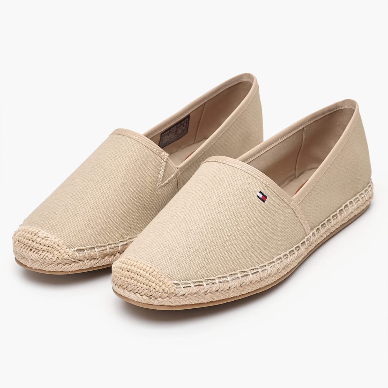 Γυναικείες Εσπαντρίγιες Flg.Canvas Μπεζ Ύφασμα Tommy Hilfiger Γυναικείες Εσπαντρίγιες Flg.Canvas Μπεζ Ύφασμα Tommy Hilfiger