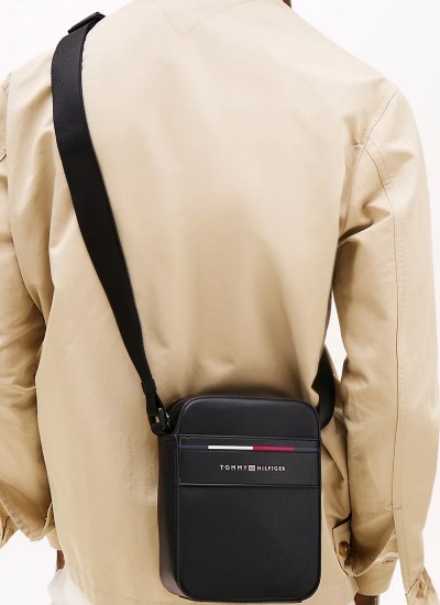 Men Bags Urban.Camera Blue Nylon Tommy Hilfiger