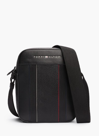 Ανδρικές Τσάντες Mission.Reporter Μαύρο Νάυλον Tommy Hilfiger