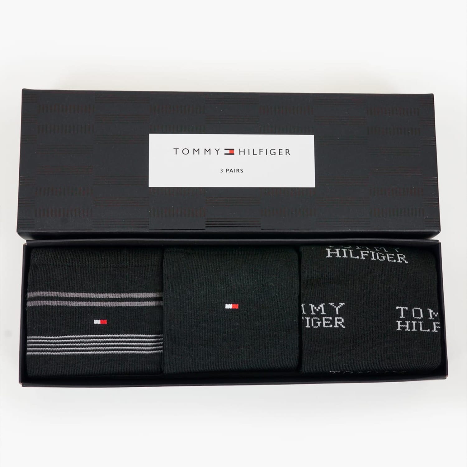 Ανδρικές Κάλτσες Giftbox.3p Μαύρο Βαμβάκι Tommy Hilfiger