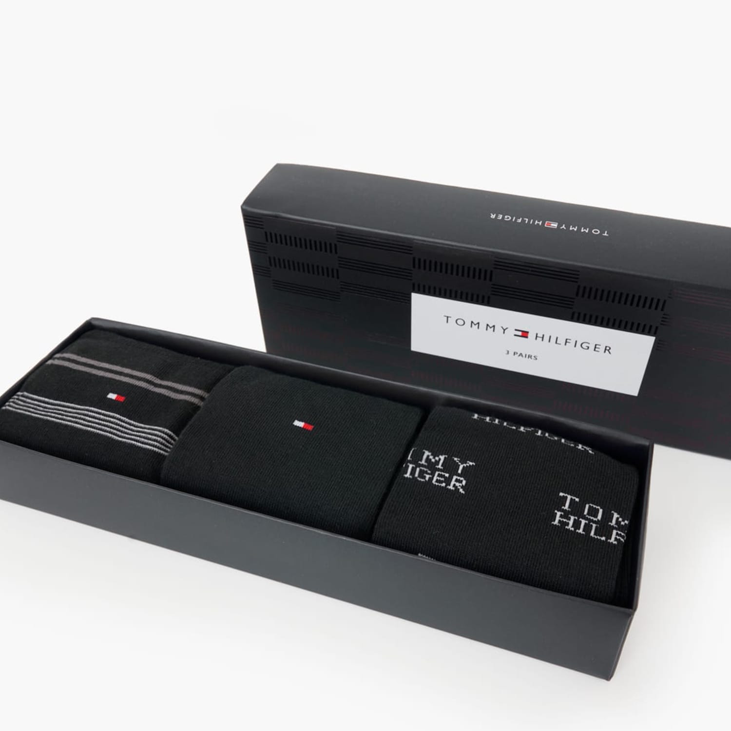 Men Socks Giftbox.3p Black Cotton Tommy Hilfiger Men Socks Giftbox.3p Black Cotton Tommy Hilfiger