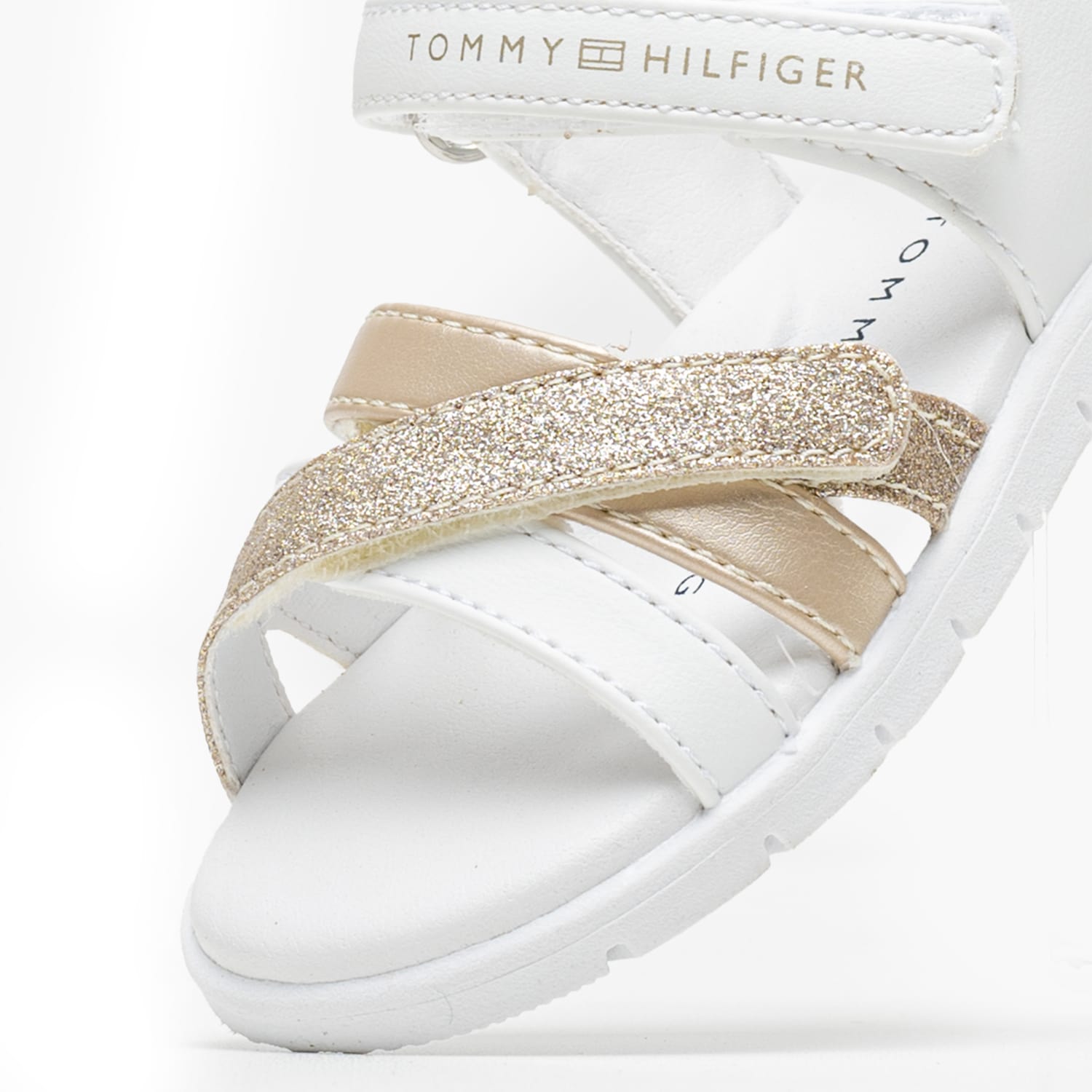 Παιδικές Σαγιονάρες & Πέδιλα Gld.Sandal Χρυσό ECOleather Tommy Hilfiger