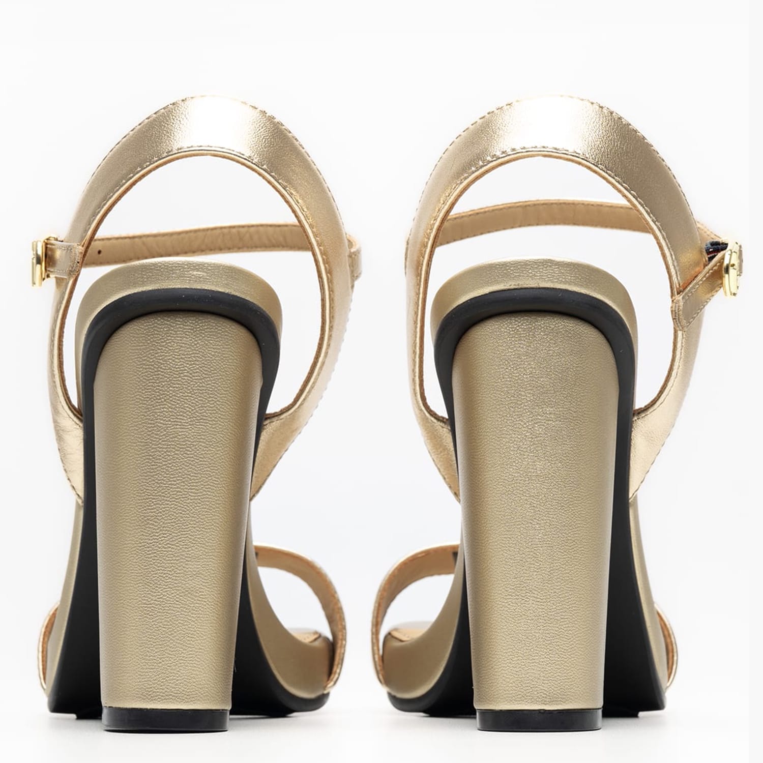 Women Sandals Golden.Heel Gold Leather Tommy Hilfiger Women Sandals Golden.Heel Gold Leather Tommy Hilfiger