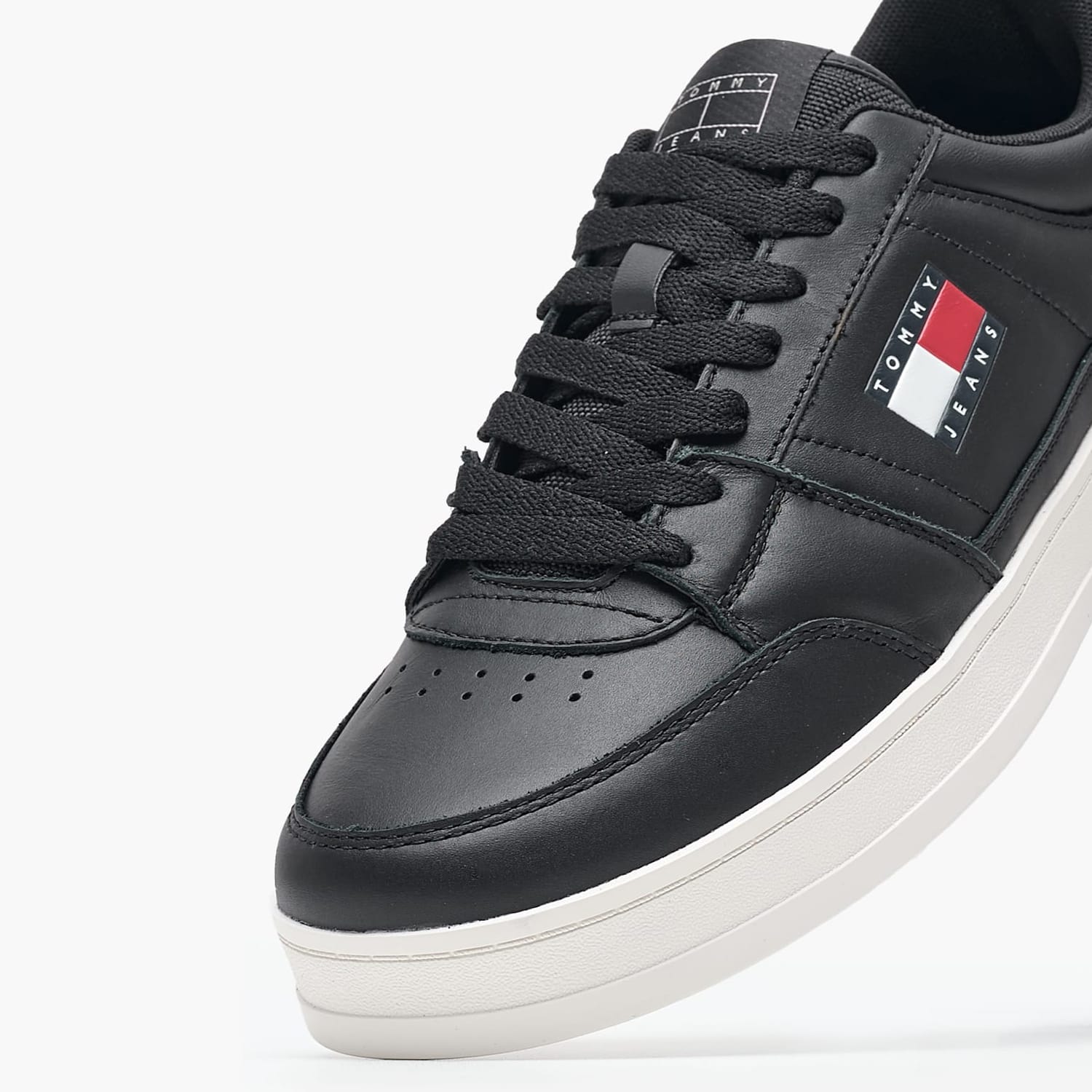 Ανδρικά Παπούτσια Casual Greenwich.Ess Μαύρο Δέρμα Tommy Hilfiger
