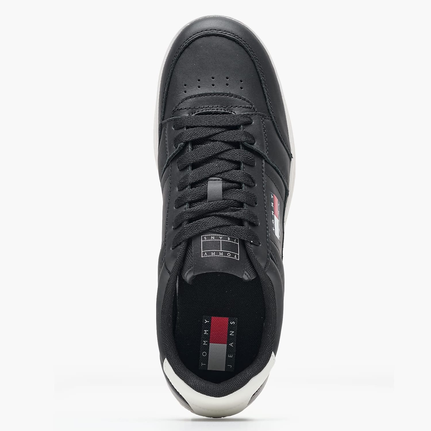 Ανδρικά Παπούτσια Casual Greenwich.Ess Μαύρο Δέρμα Tommy Hilfiger Ανδρικά Παπούτσια Casual Greenwich.Ess Μαύρο Δέρμα Tommy Hilfiger