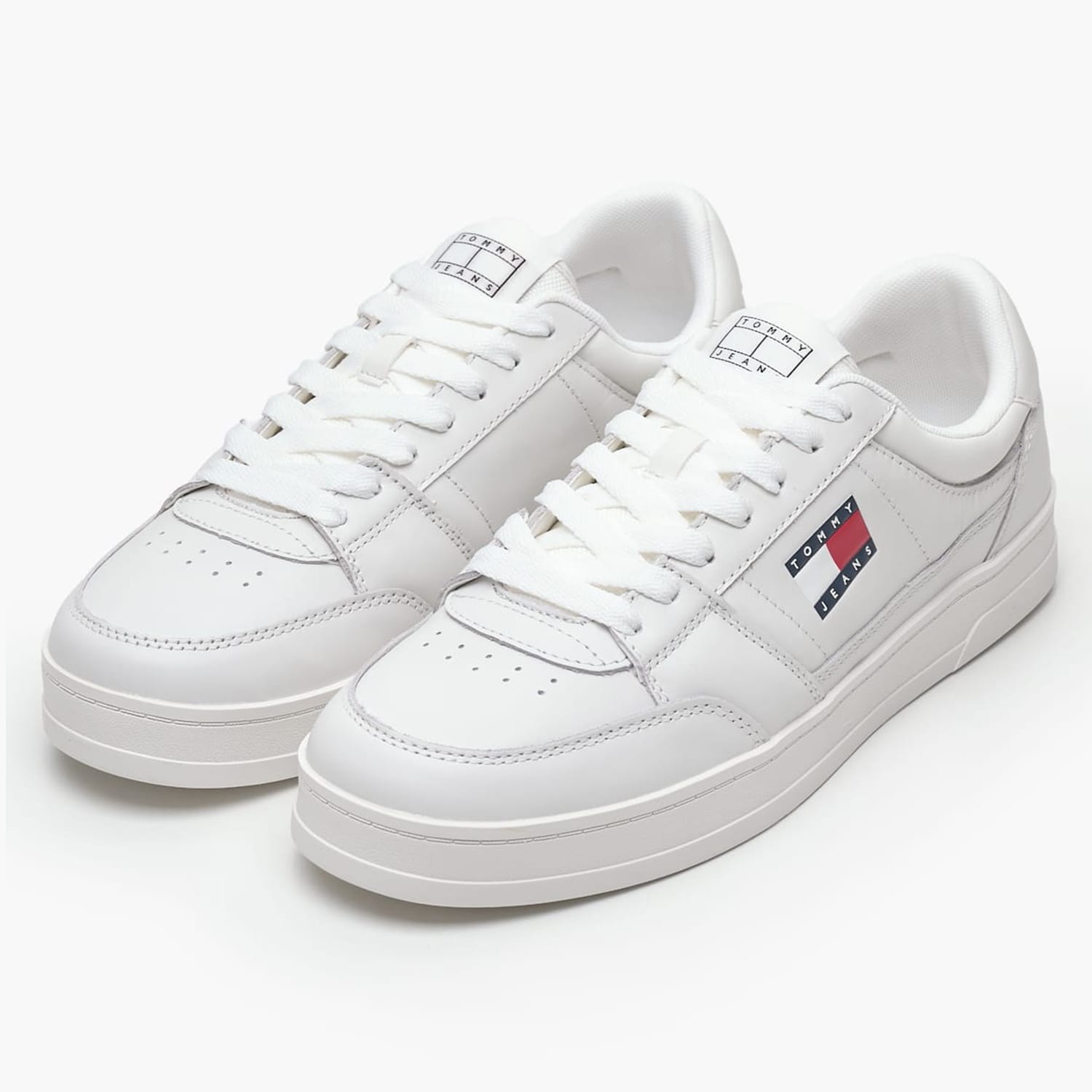 Ανδρικά Παπούτσια Casual Greenwich.Ess Άσπρο Δέρμα Tommy Hilfiger Ανδρικά Παπούτσια Casual Greenwich.Ess Άσπρο Δέρμα Tommy Hilfiger