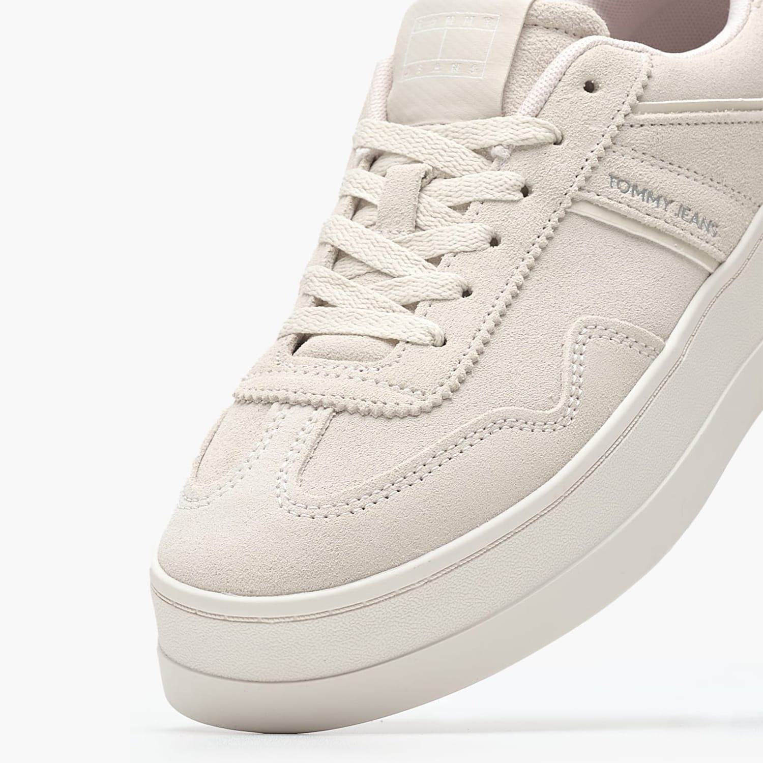 Γυναικεία Παπούτσια Casual Greenwich.Flatform Μπεζ Δέρμα Καστόρι Tommy Hilfiger