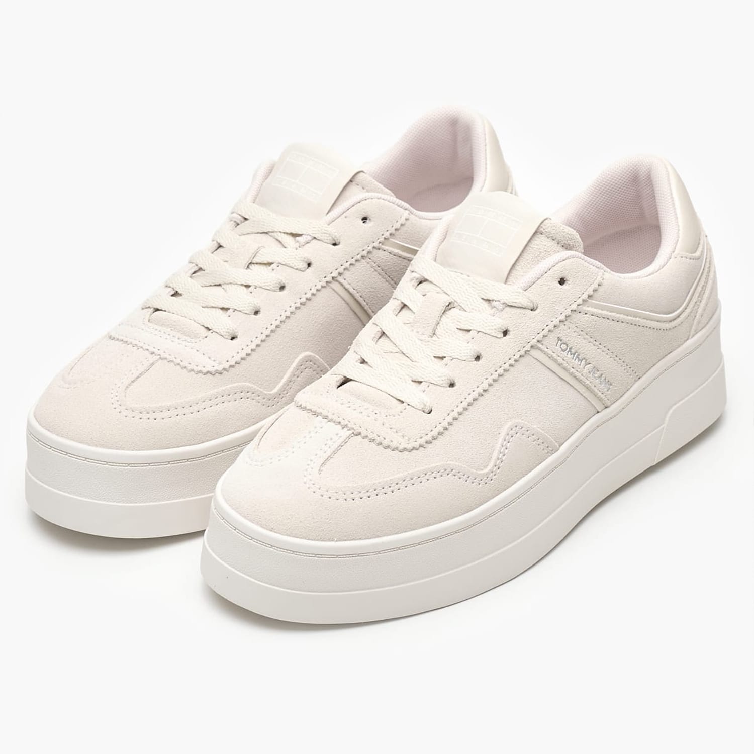 Γυναικεία Παπούτσια Casual Greenwich.Flatform Μπεζ Δέρμα Καστόρι Tommy Hilfiger Γυναικεία Παπούτσια Casual Greenwich.Flatform Μπεζ Δέρμα Καστόρι Tommy Hilfiger