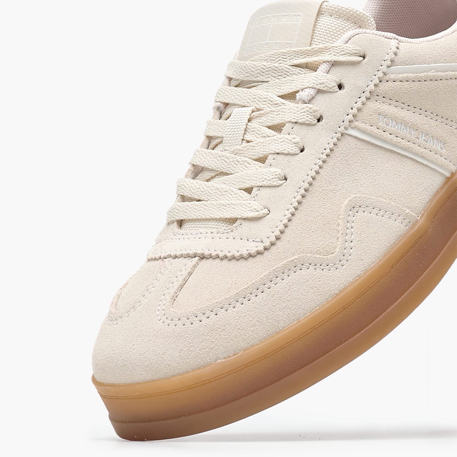 Γυναικεία Παπούτσια Casual Greenwich.Suede Μπεζ Δέρμα Καστόρι Tommy Hilfiger