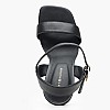 Women Sandals Heel.Sandal Black Leather Tommy Hilfiger Women Sandals Heel.Sandal Black Leather Tommy Hilfiger