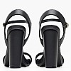 Women Sandals Heel.Sandal Black Leather Tommy Hilfiger Women Sandals Heel.Sandal Black Leather Tommy Hilfiger