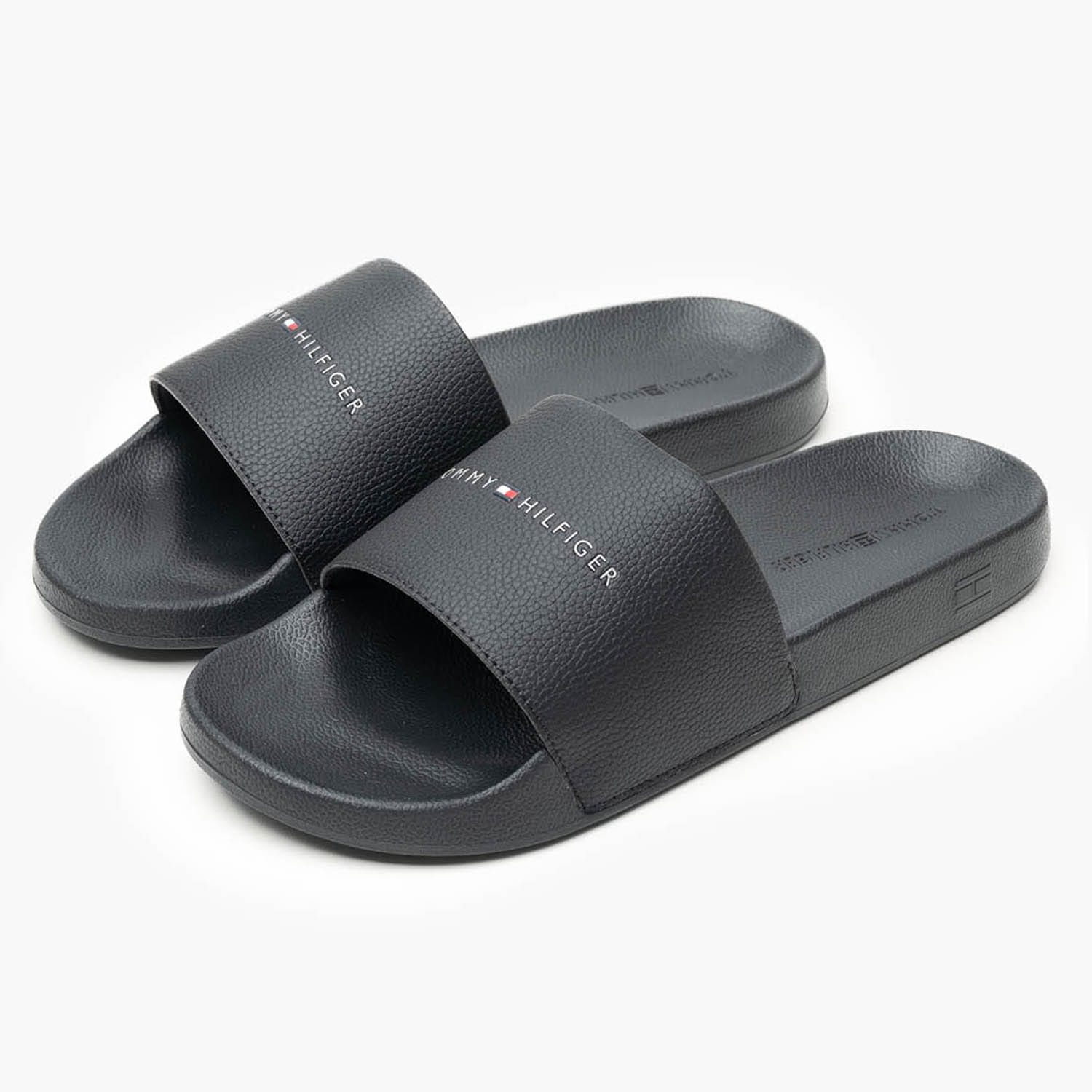 Ανδρικές Σαγιονάρες & Πέδιλα Hilfiger.Nyc Μαύρο Καουτσούκ Tommy Hilfiger