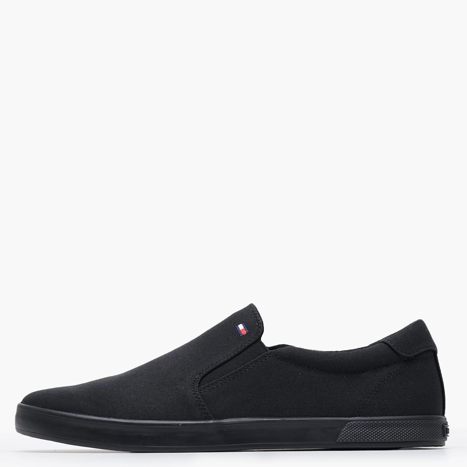 Ανδρικά Παπούτσια Casual Iconic.Slip.On Μαύρο Ύφασμα Tommy Hilfiger