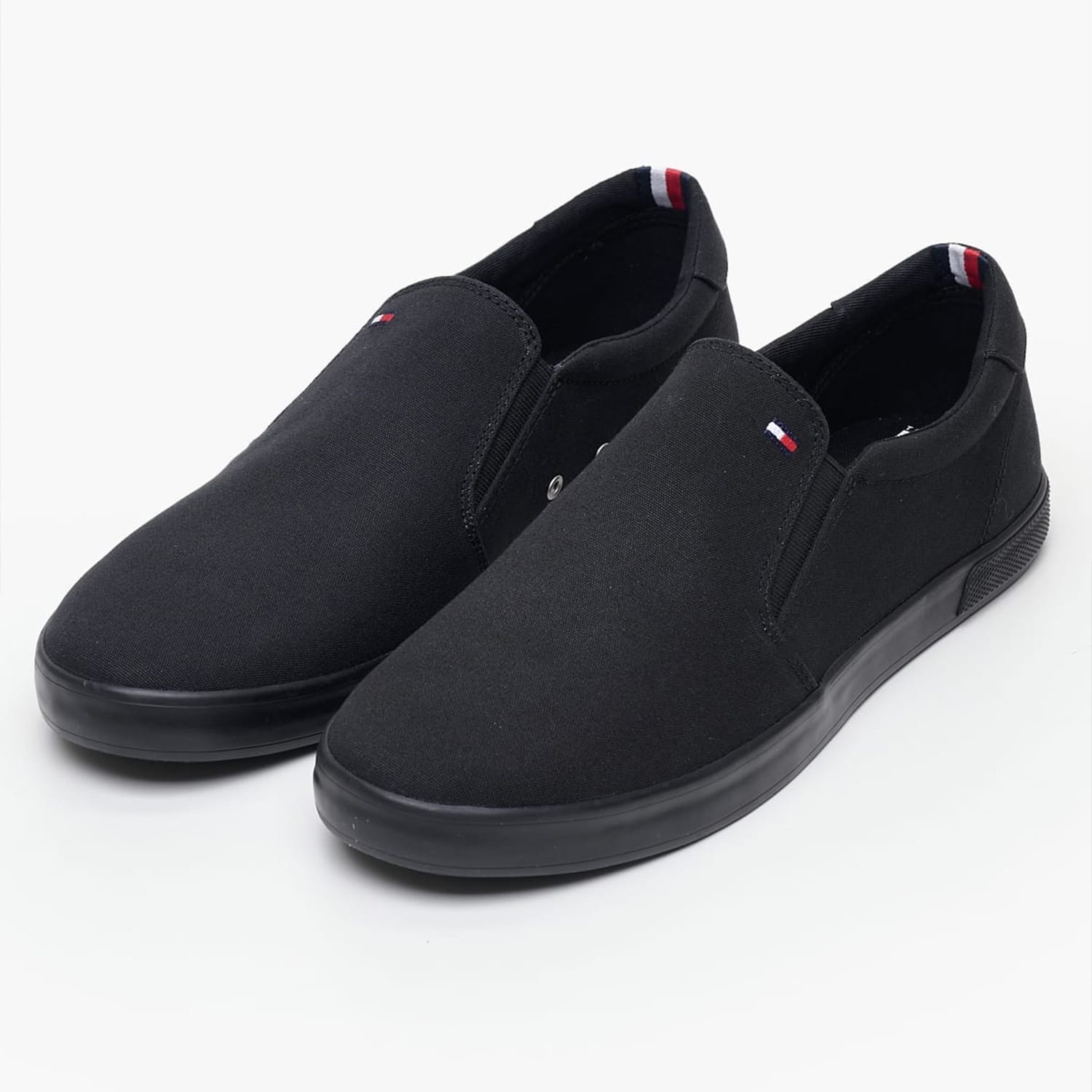 Men Casual Shoes Iconic.Slip.On Black Fabric Tommy Hilfiger Men Casual Shoes Iconic.Slip.On Black Fabric Tommy Hilfiger