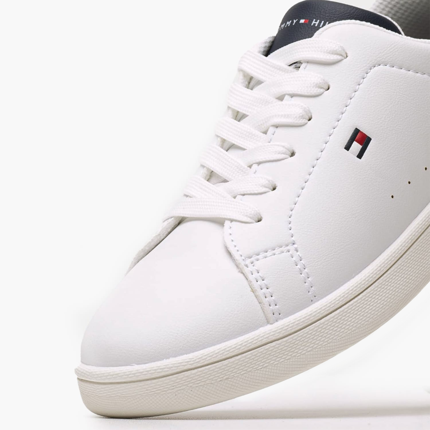 Παιδικά Παπούτσια Casual Laceup.Sn Άσπρο ECOleather Tommy Hilfiger