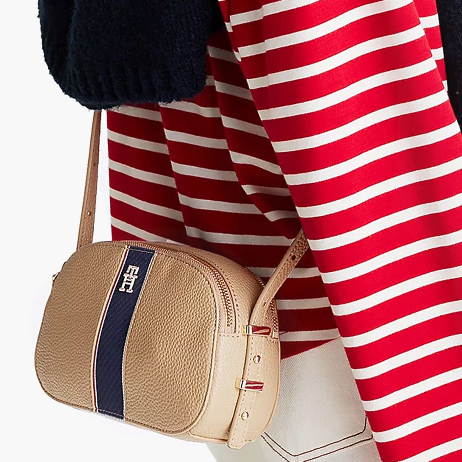 Γυναικείες Τσάντες Legacy.Camerabag Μπεζ ECOleather-Ύφασμα Tommy Hilfiger