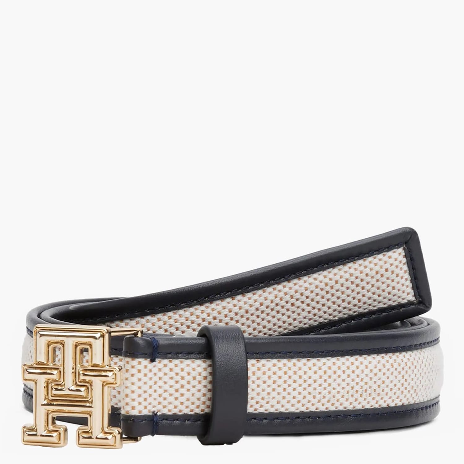 Γυναικείες Ζώνες Lg.Canvas Μπλε Δέρμα-Ύφασμα Tommy Hilfiger