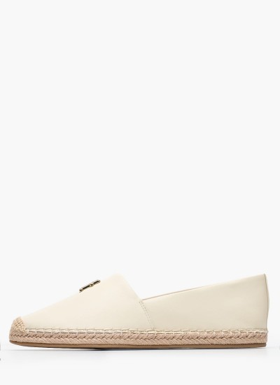 Γυναικεία Παπούτσια Casual Basket.Ess Άσπρο Δέρμα Tommy Hilfiger