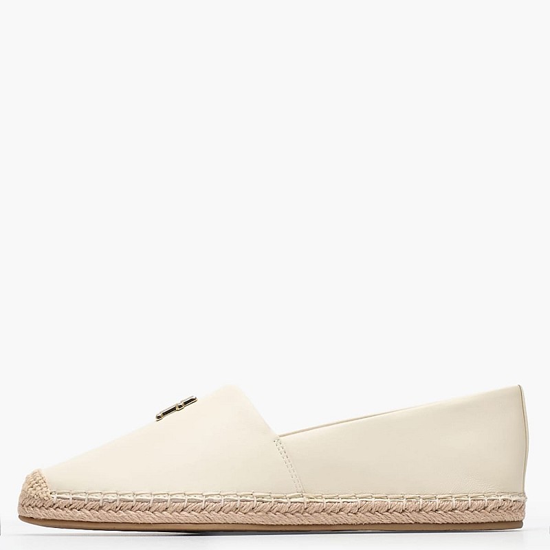 Women Espadrilles Logo.Espa Beige Leather Tommy Hilfiger