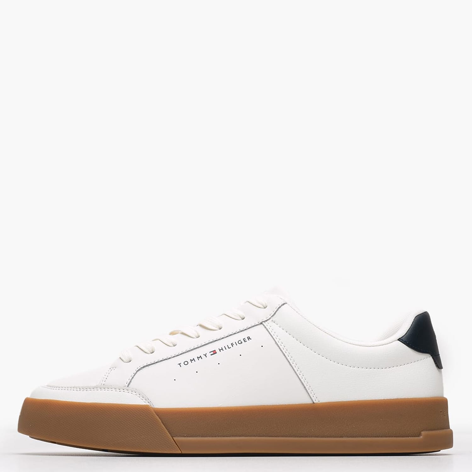 Ανδρικά Παπούτσια Casual Lth.Court2 Άσπρο Δέρμα Tommy Hilfiger