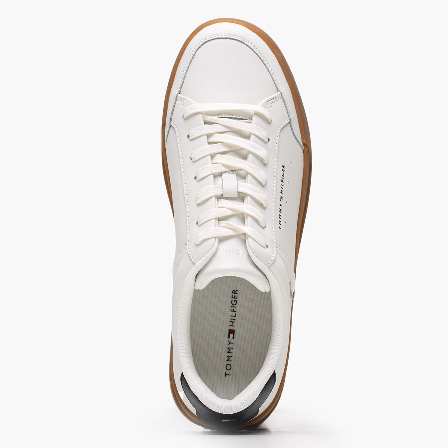 Ανδρικά Παπούτσια Casual Lth.Court2 Άσπρο Δέρμα Tommy Hilfiger Ανδρικά Παπούτσια Casual Lth.Court2 Άσπρο Δέρμα Tommy Hilfiger
