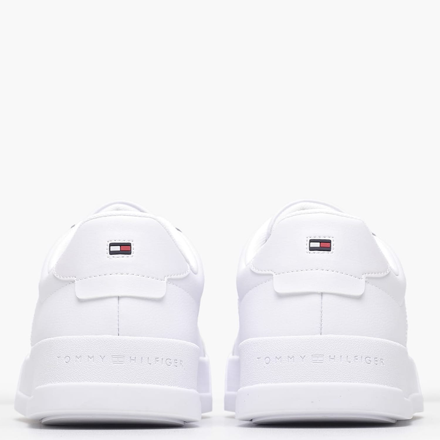 Ανδρικά Παπούτσια Casual Lth.Court Άσπρο Δέρμα Tommy Hilfiger Ανδρικά Παπούτσια Casual Lth.Court Άσπρο Δέρμα Tommy Hilfiger