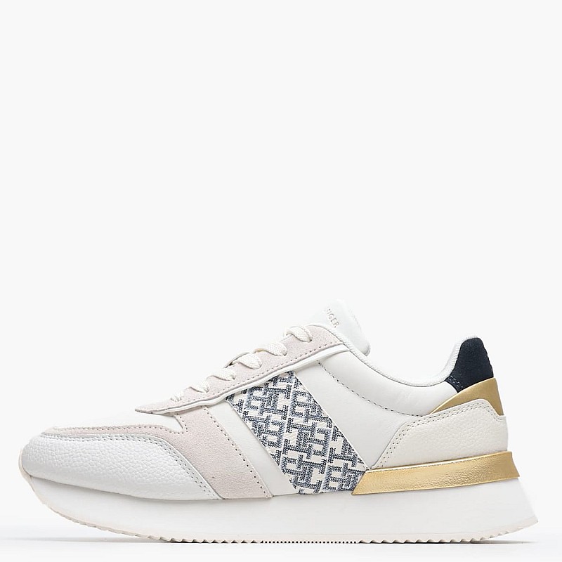 Γυναικεία Παπούτσια Casual Lux.Monogram.R Μπεζ Δέρμα Tommy Hilfiger