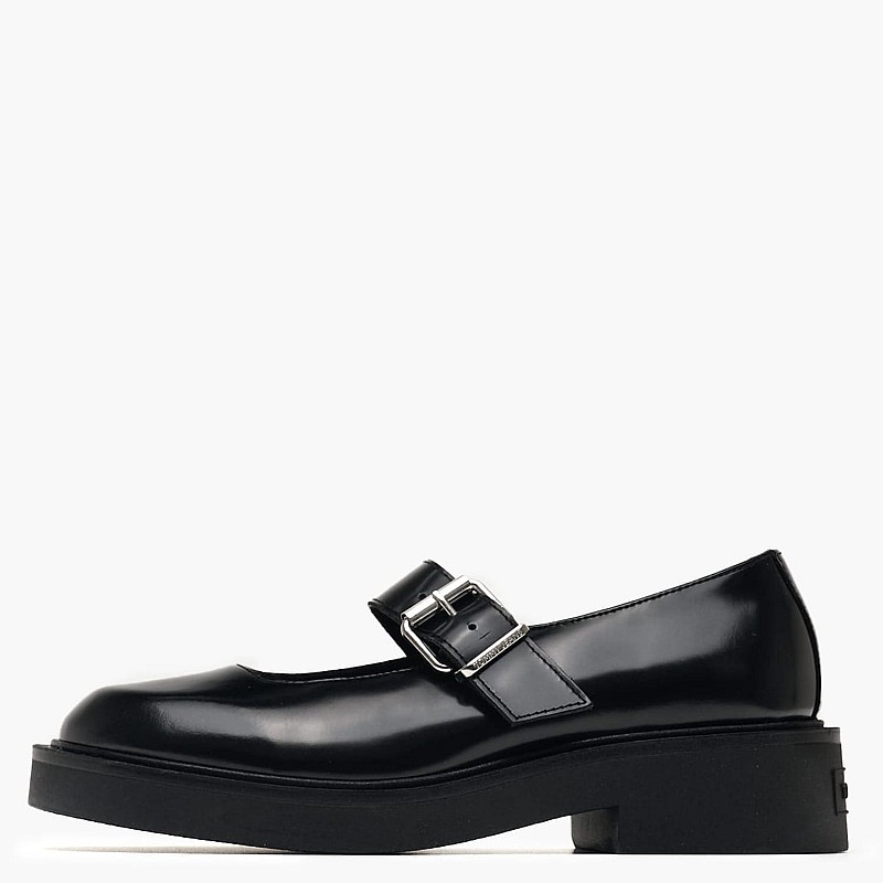 Women Moccasins Mary.Jane Black Leather Tommy Hilfiger
