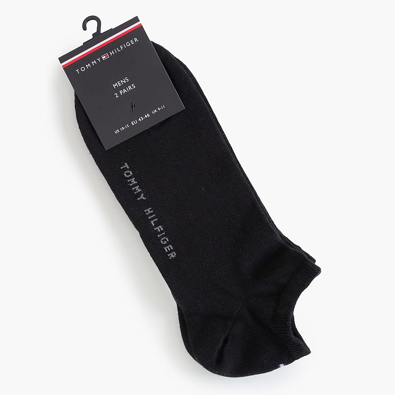 Ανδρικές Κάλτσες Men.Sneaker Μαύρο Βαμβάκι Tommy Hilfiger