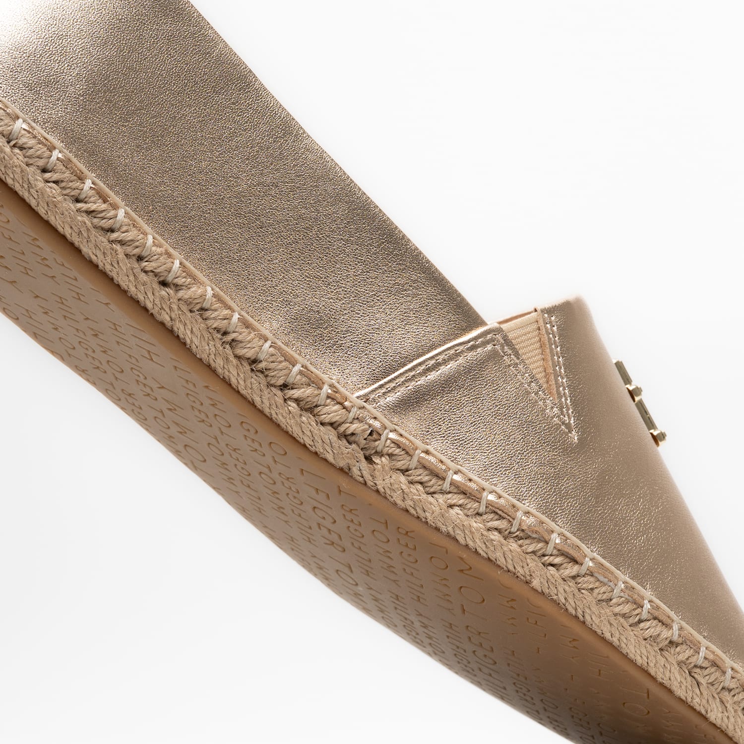 Women Espadrilles Logo.Espa Gold Leather Tommy Hilfiger Women Espadrilles Logo.Espa Gold Leather Tommy Hilfiger