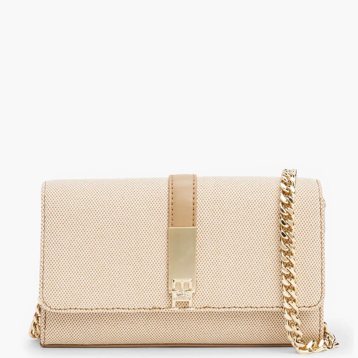 Γυναικείες Τσάντες Mini.Canvas Μπεζ 'Υφασμα Tommy Hilfiger