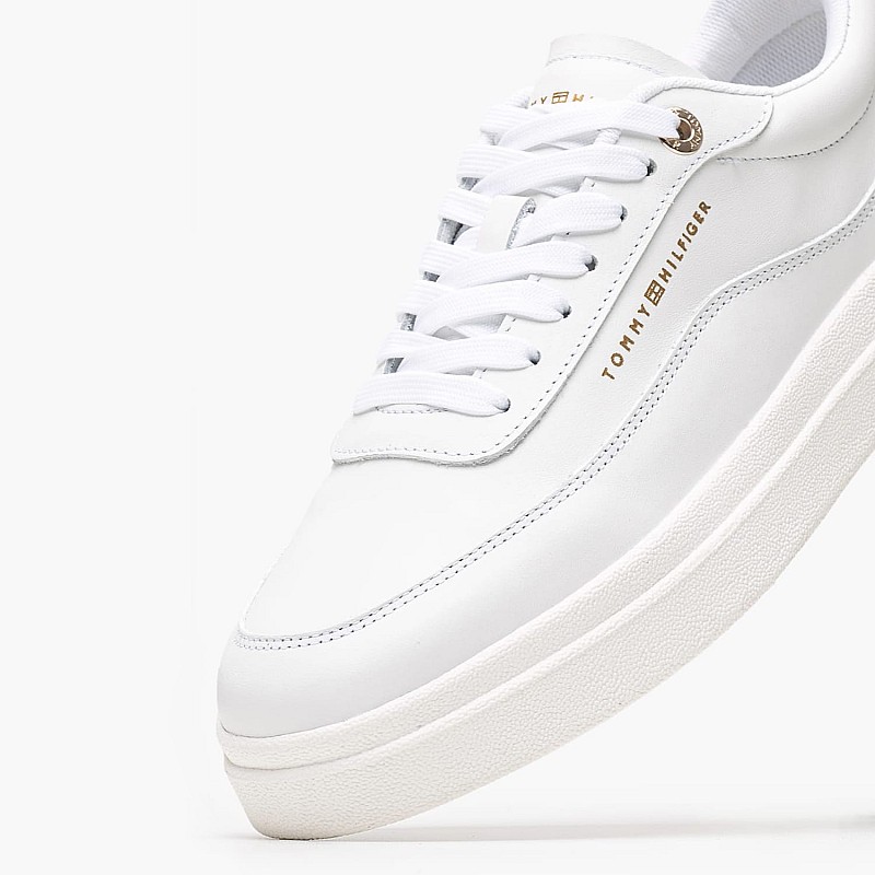 Γυναικεία Παπούτσια Casual Modern.Court Άσπρο Δέρμα Tommy Hilfiger