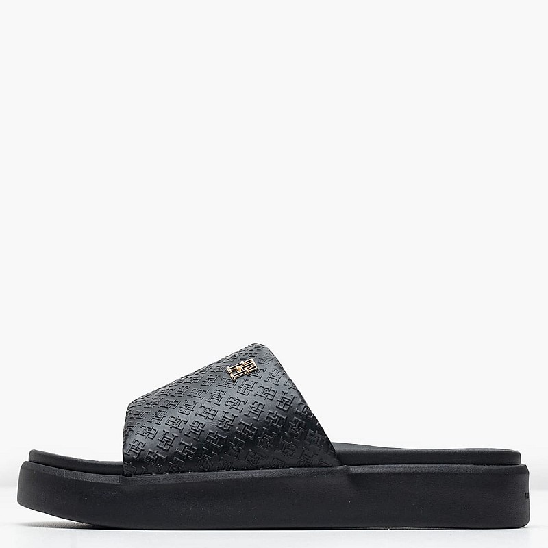 Γυναικείες Σαγιονάρες & Πέδιλα Mono.Pool Μαύρο ECOleather Tommy Hilfiger