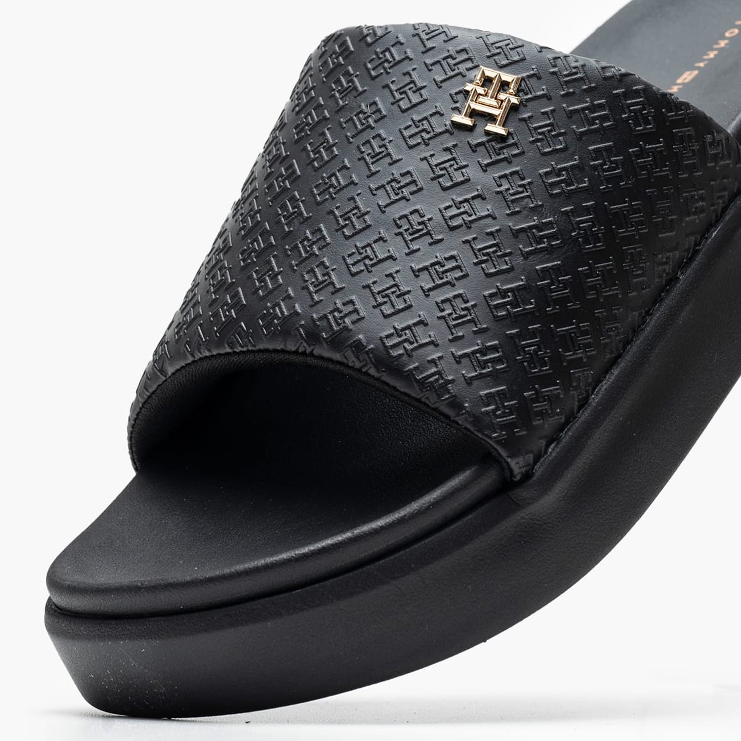 Γυναικείες Σαγιονάρες & Πέδιλα Mono.Pool Μαύρο ECOleather Tommy Hilfiger