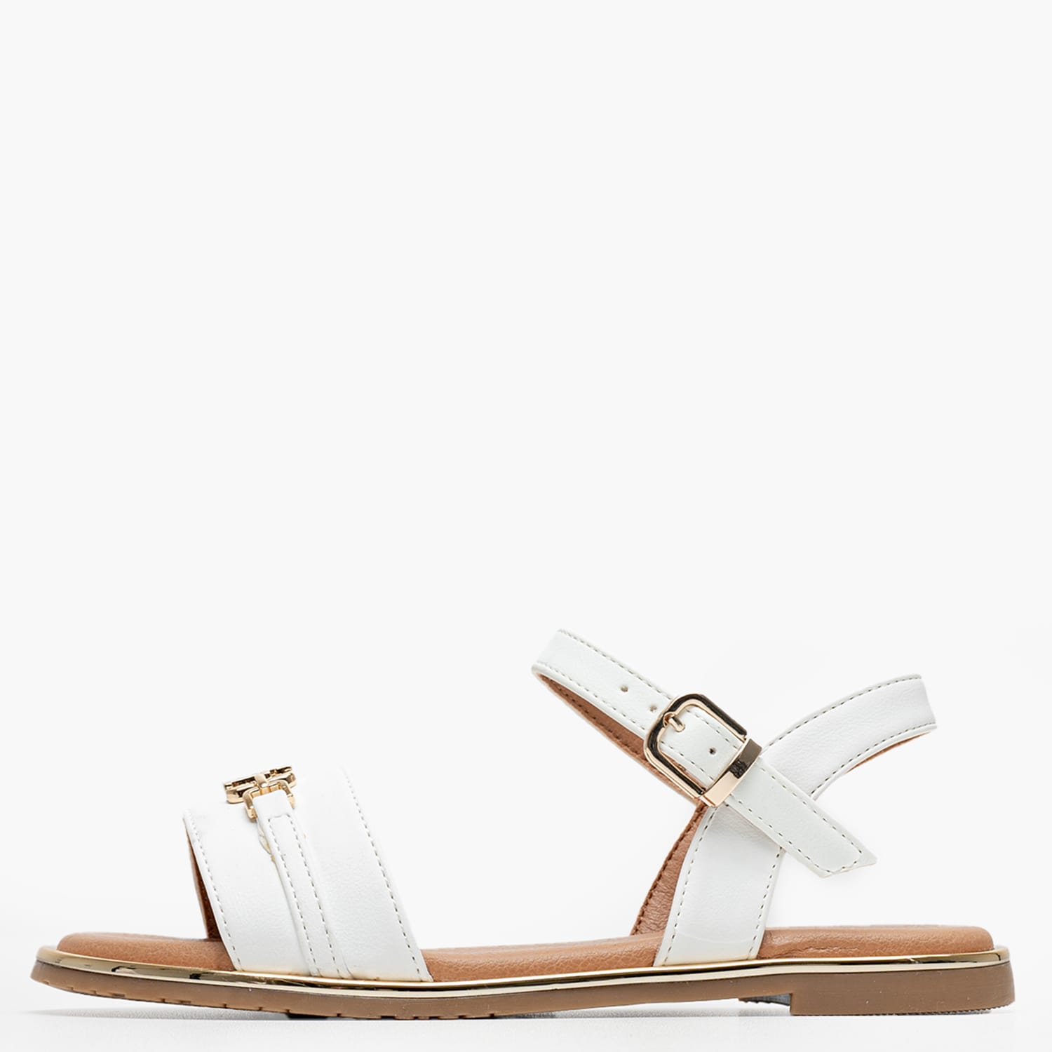 Παιδικές Σαγιονάρες & Πέδιλα Monogram.Sandal Άσπρο ECOleather Tommy Hilfiger