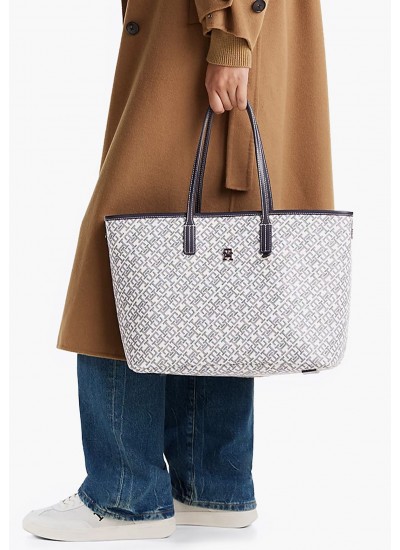 Γυναικείες Τσάντες Monoplay.Tote Μπλε ECOleather Tommy Hilfiger