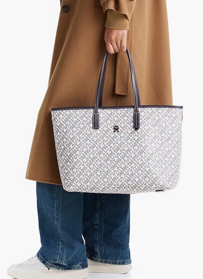 Γυναικείες Τσάντες Monoplay.Tote Μπλε ECOleather Tommy Hilfiger
