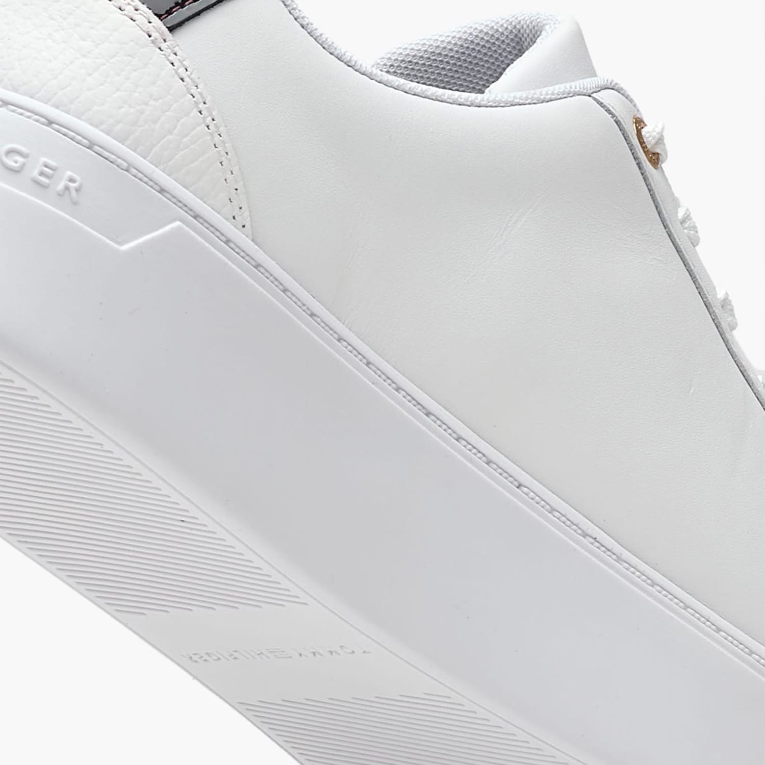 Γυναικεία Παπούτσια Casual Platform.Court Άσπρο Δέρμα Tommy Hilfiger Γυναικεία Παπούτσια Casual Platform.Court Άσπρο Δέρμα Tommy Hilfiger