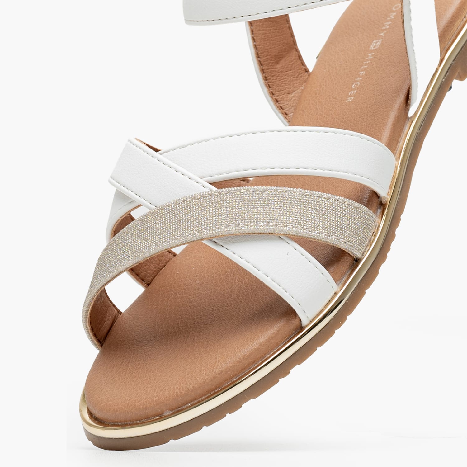 Παιδικές Σαγιονάρες & Πέδιλα Plati.Sandal Άσπρο ECOleather Tommy Hilfiger
