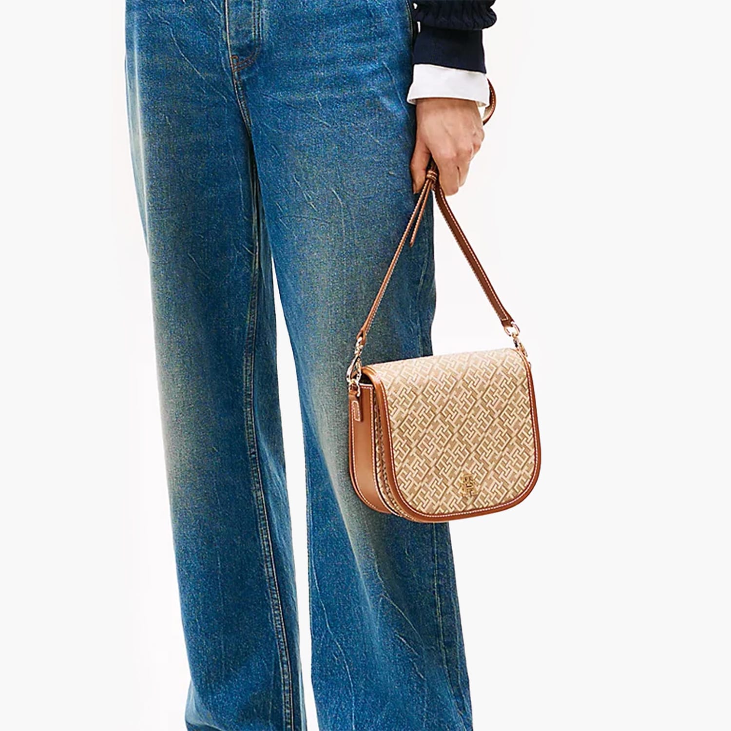 Γυναικείες Τσάντες Play.Saddle Μπεζ ECOleather Tommy Hilfiger