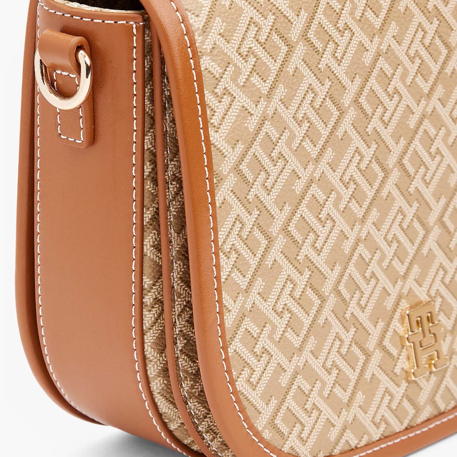Women Bags Play.Saddle Beige ECOleather Tommy Hilfiger