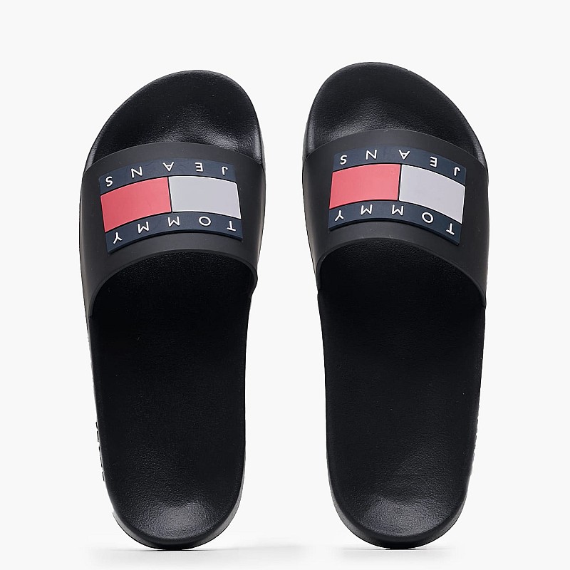 Women Flip Flops & Sandals Pool.Sld Black Rubber Tommy Hilfiger
