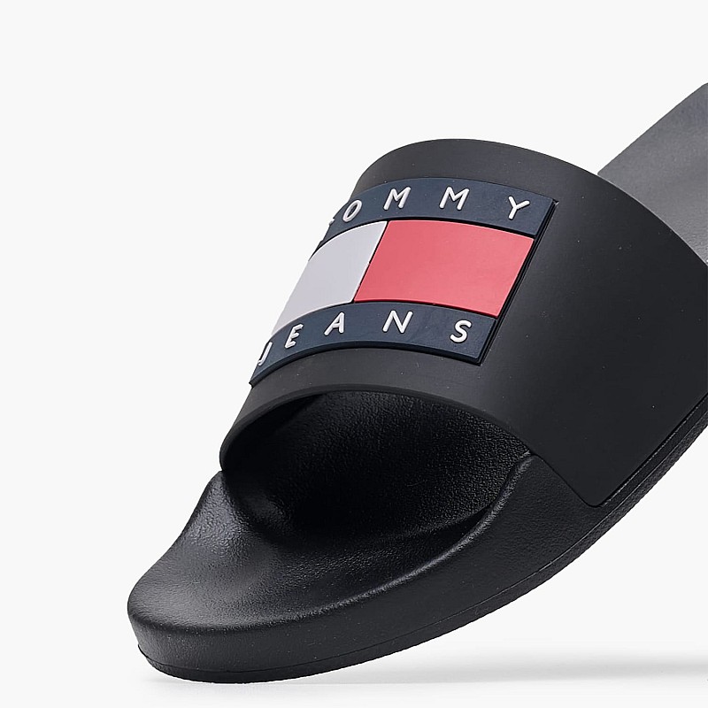 Women Flip Flops & Sandals Pool.Sld Black Rubber Tommy Hilfiger