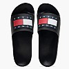 Men Flip Flops & Sandals Pool.Slide Black Rubber Tommy Hilfiger Flip Flops & Sandals Tommy Hilfiger Pool.Slide-Black