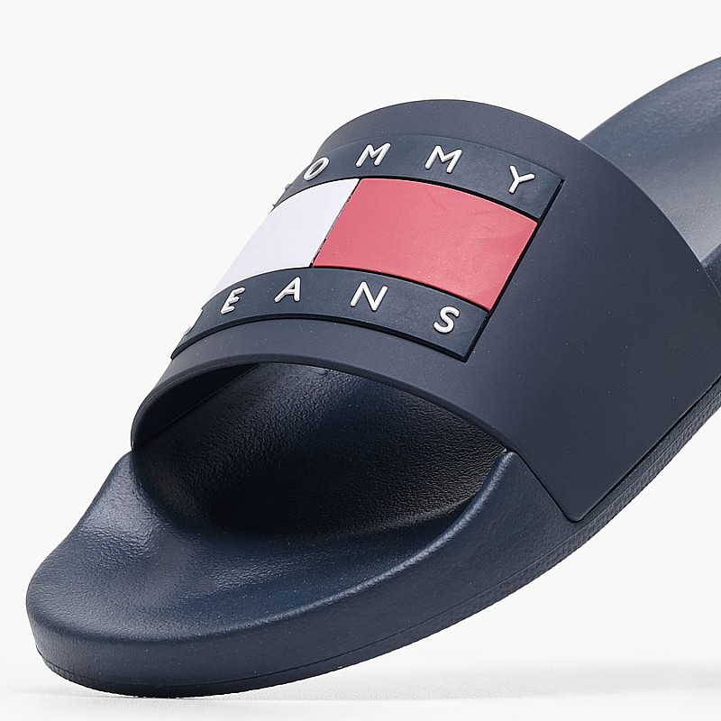 Men Flip Flops & Sandals Pool.Slide Blue Rubber Tommy Hilfiger