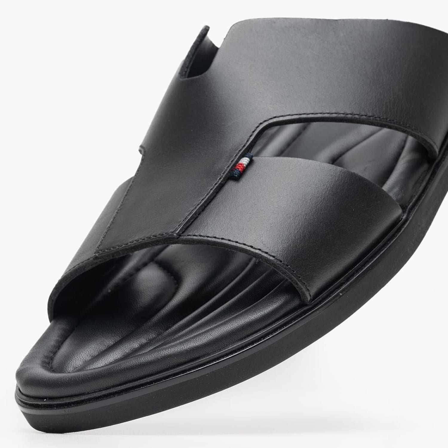 Ανδρικές Σαγιονάρες & Πέδιλα Premium.Slipon Μαύρο Δέρμα Tommy Hilfiger