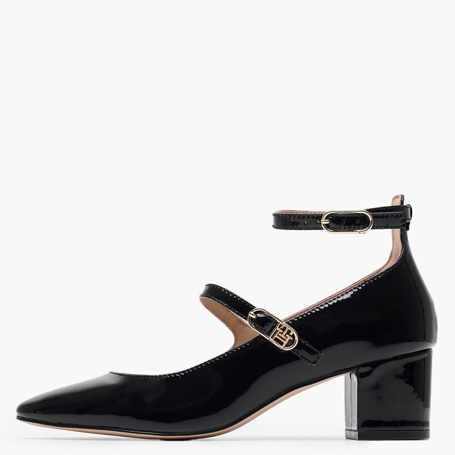 Γυναικείες Γόβες & Peeptoes Χαμηλές Pump.Patent Μαύρο Δέρμα Λουστρίνι Tommy Hilfiger